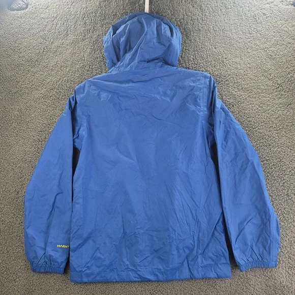 The North Face Hyvent Jacket Blue Lime Green Boys Large Hoodie Full Zip Pockets - Picture 13 of 16